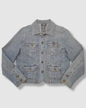 Vintage Y2K denim jacket, Urban Haggar, light denim, Size 10